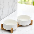 Load image into Gallery viewer, White Pet Bowl