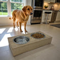 Load image into Gallery viewer, Pet Bowl – Plywood with Egger Coating: Natural Halifax Oak

