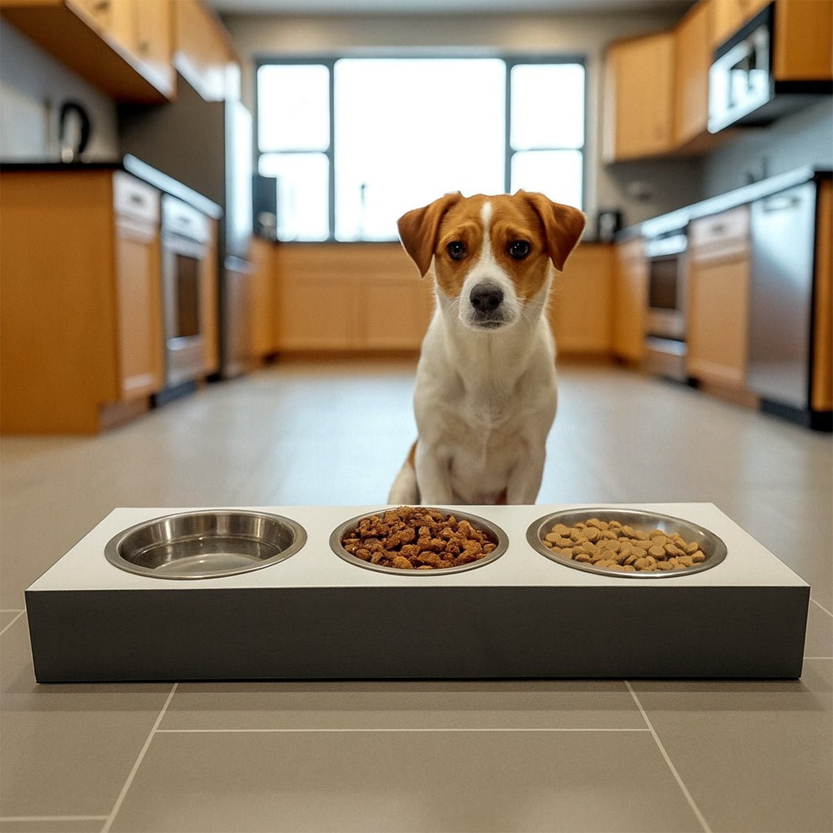 Pet Bowl – Plywood with Egger Coating: White | Black