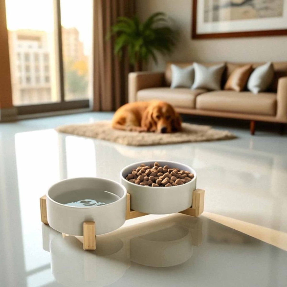Grey Pet Bowl